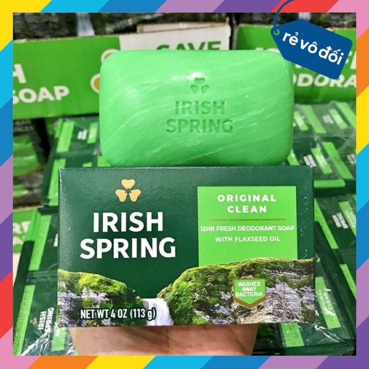 Combo 3 cục xà phòng diệt khuẩn Irish Spring Original Clean 113g