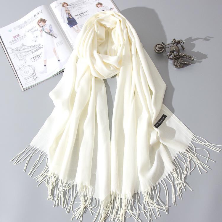 Khăn Choàng CASHMERE Các Màu Trơn Cực Hot