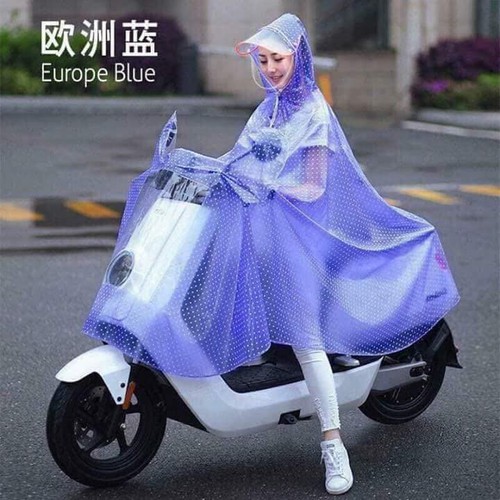 Áo Mưa Chấm Bi 1 Đầu