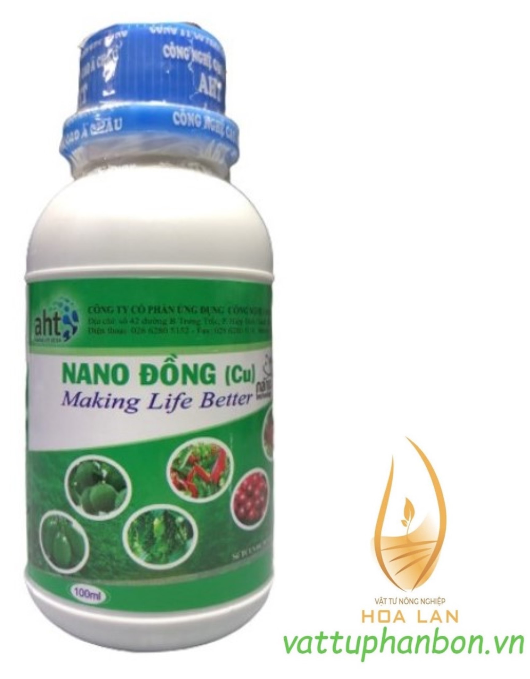 Phân bón vi lượng nano đồng aht - #350a# 100ml
