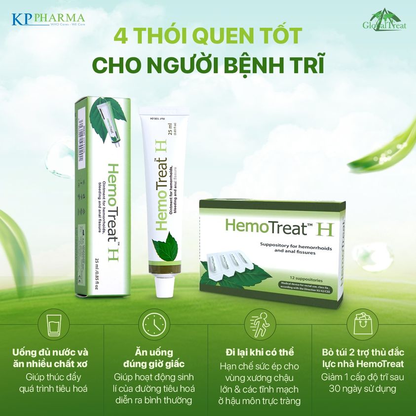 Sản Phẩm HemoTreat H - Gel bôi trĩ 25ml