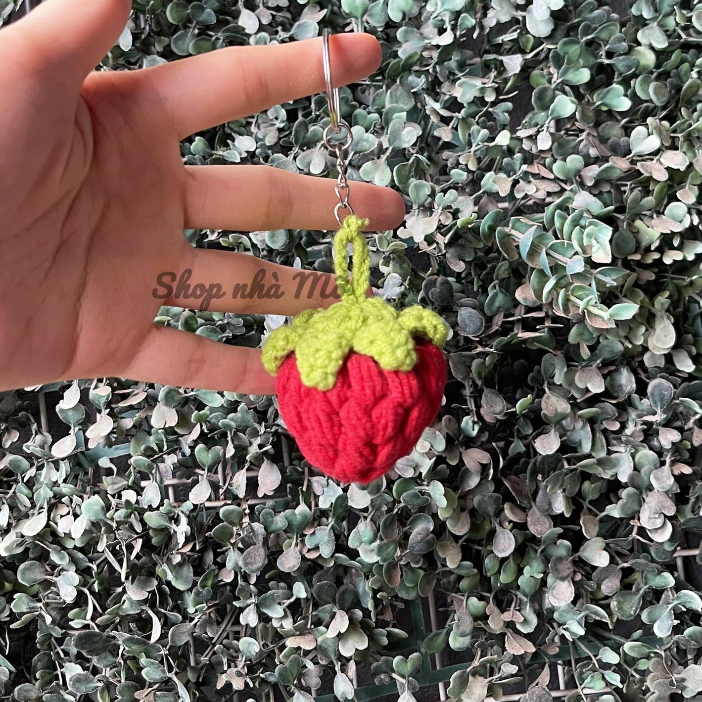 Móc treo chìa khóa handmade bằng len
