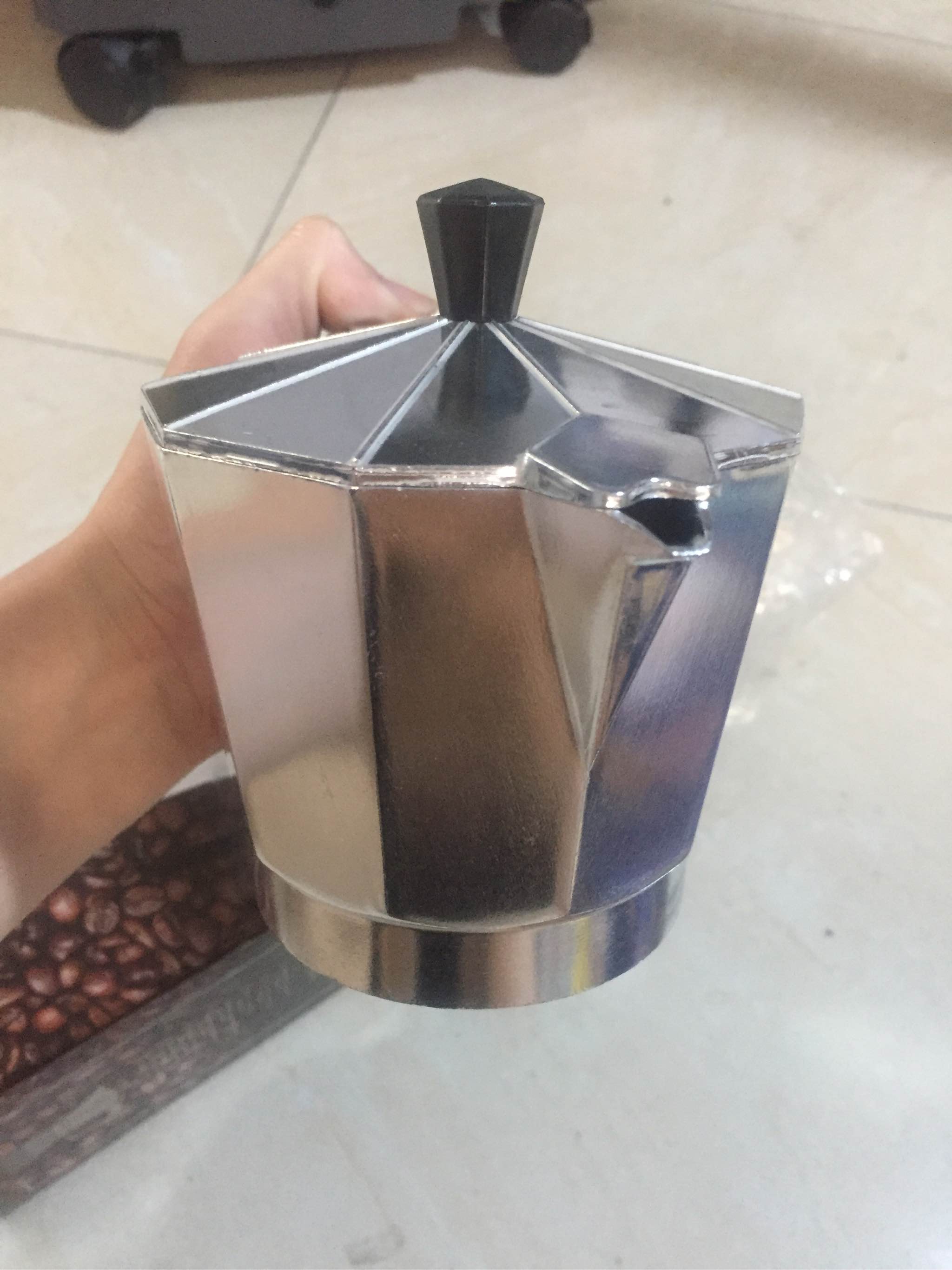 Coffee Pot aluminum high-grade (1-3 Cup)-warm coffee 300ml 6cup, ấm coffee