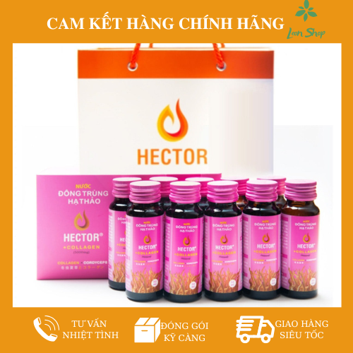 NƯỚC UỐNG ĐÔNG TRÙNG HẠ THẢO HECTOR COLLAGEN ( COMBO 1 HỘP 10 CHAI )