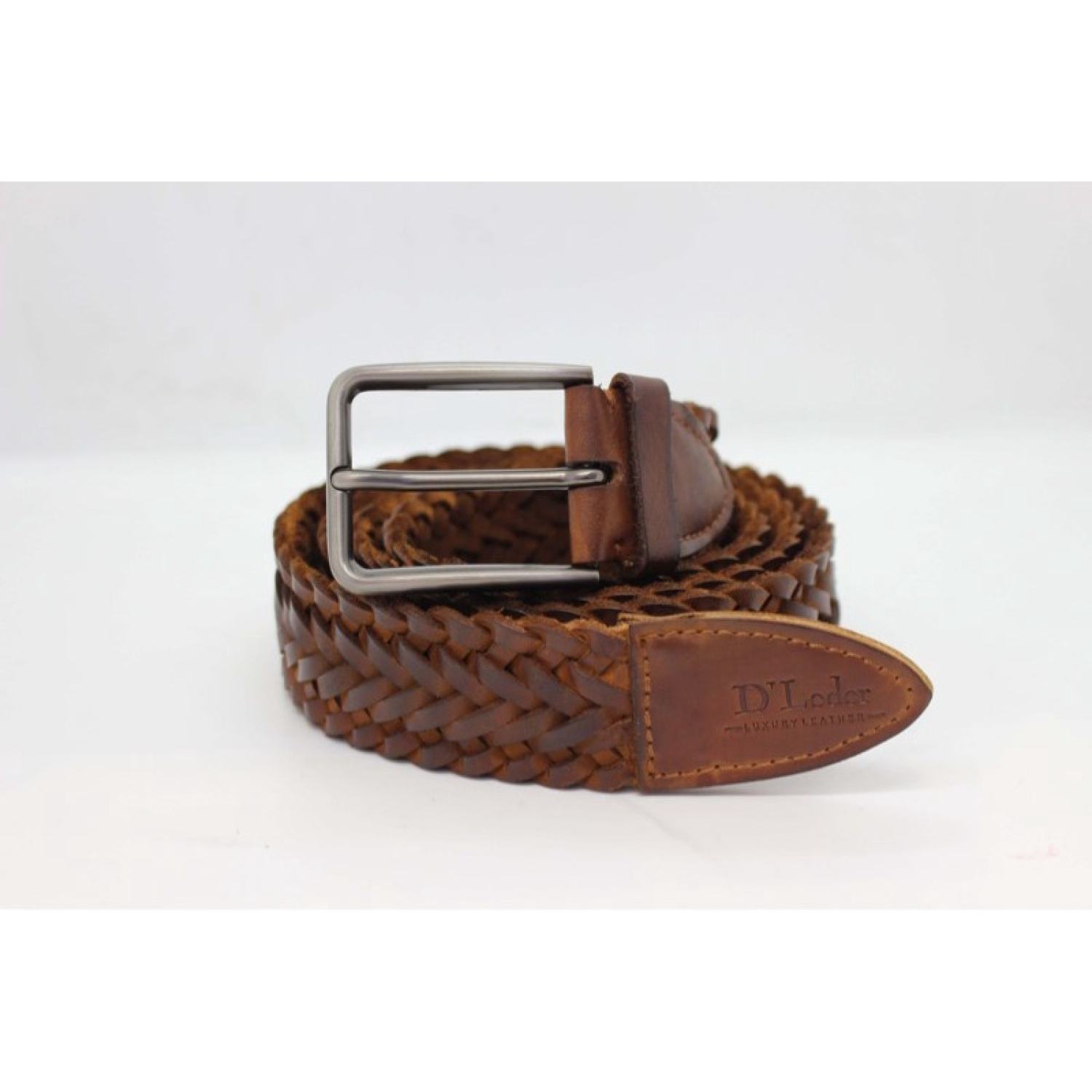 Thắt Lưng Da  Đan Cao Cấp Thương Hiệu D'leder (DL)