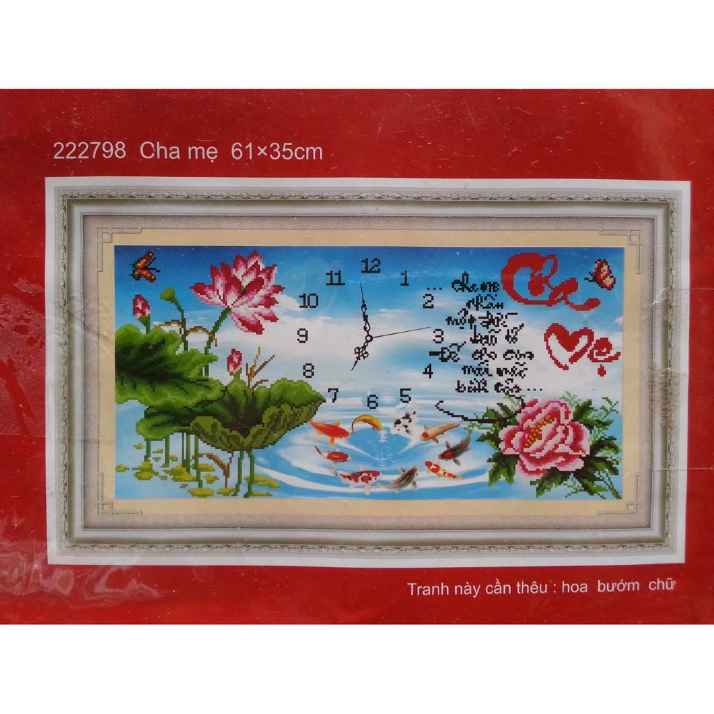 Tranh thêu chữ thập cao cấp cha mẹ dlh-222798-ngocthinhshop