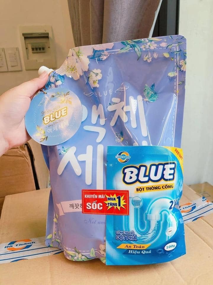 Nước giặt xả blue mẫu mới