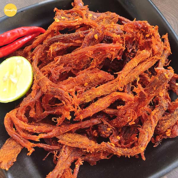 500gr thịt bò khô sợi thơm ngon (Khô gà giả bò)