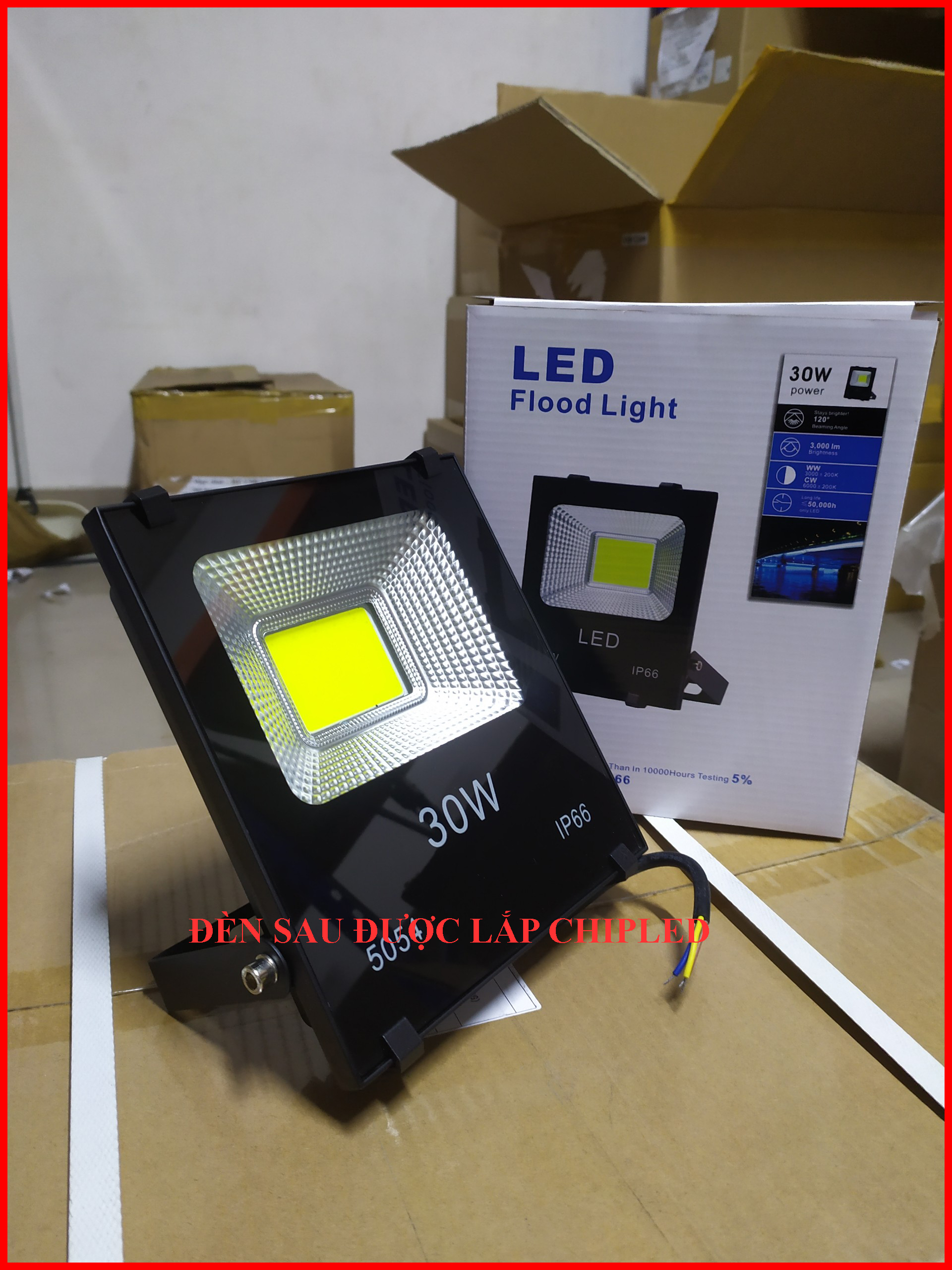 Chipled 30W cho lắp ráp, bảo hành, sửa chữa đèn pha