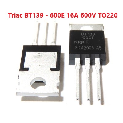 Triac bt136, bt137, bt138, bt139 - 600e 4a / 8a / 12a / 16a 600v to220