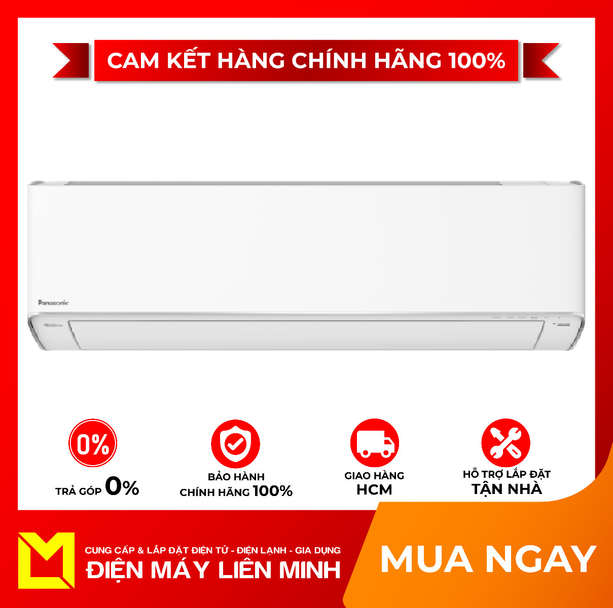 Máy lạnh Panasonic Inverter 2 HP CU/CS-XU18XKH-8 Hẹn giờ bật tắt máy, Điều khiển bằng điện thoại, có wifi – giao hàng miễn phí HCM