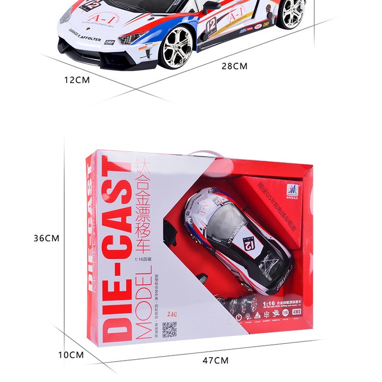 [Hàng có sẵn-xả hàng giá cực shock] Xe điều khiển Drift tốc độ cao 35km/h có đèn led, pin sạc