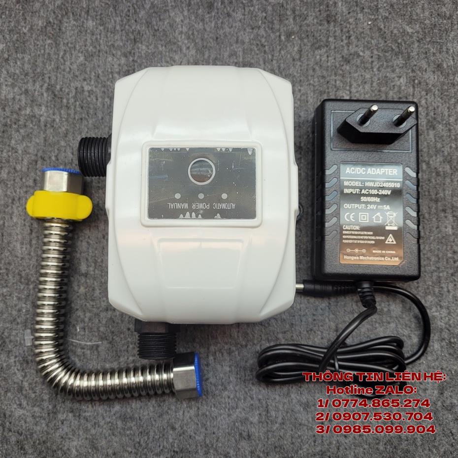 Máy bơm tăng áp trợ lực nước máy giặt máy nóng lạnh vòi sen máy giặt - omais dùng nguồn dc một chiều 24v dc mẫu dr-20 - loại bơm nước chống giật - chuyên dùng gia đình an toàn điện gia dụng