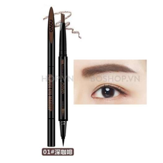 Chì Kẻ Mày Ngang 2 Đầu Novo Makeup Seduce