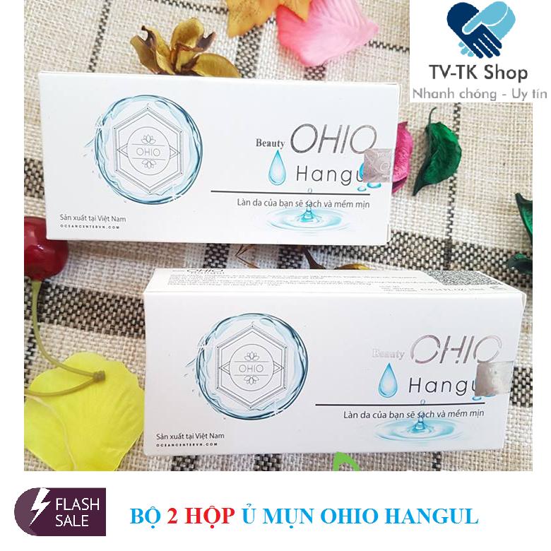 Bộ 2 Hộp Ủ Mụn Ohio Hangul – Đánh Bay Mụn Đầu Đen Mụn Cám (Mẫu chuẩn)