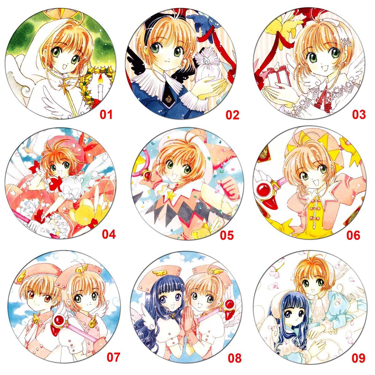[HCM]Huy hiệu anime Sakura (Thủ Lĩnh Thẻ Bài) - combo 5 huy hiệu