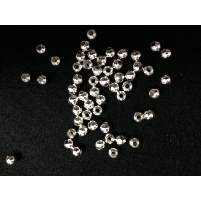 [Lấy mã giảm thêm 30%] Hạt bi màu vàng bạc 4-6-8mm(túi 10g)