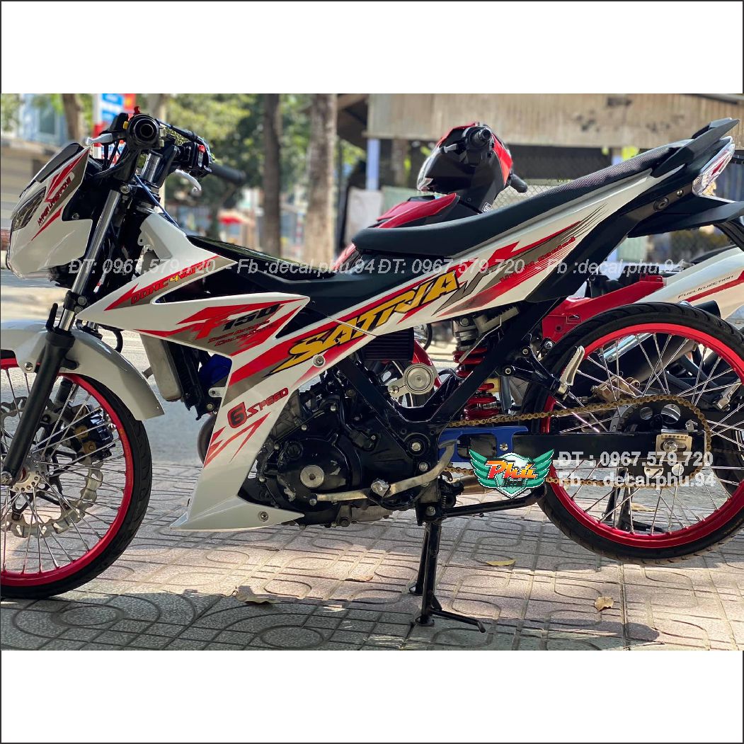 Tem rời Satria Trắng đỏ Mới (Y)