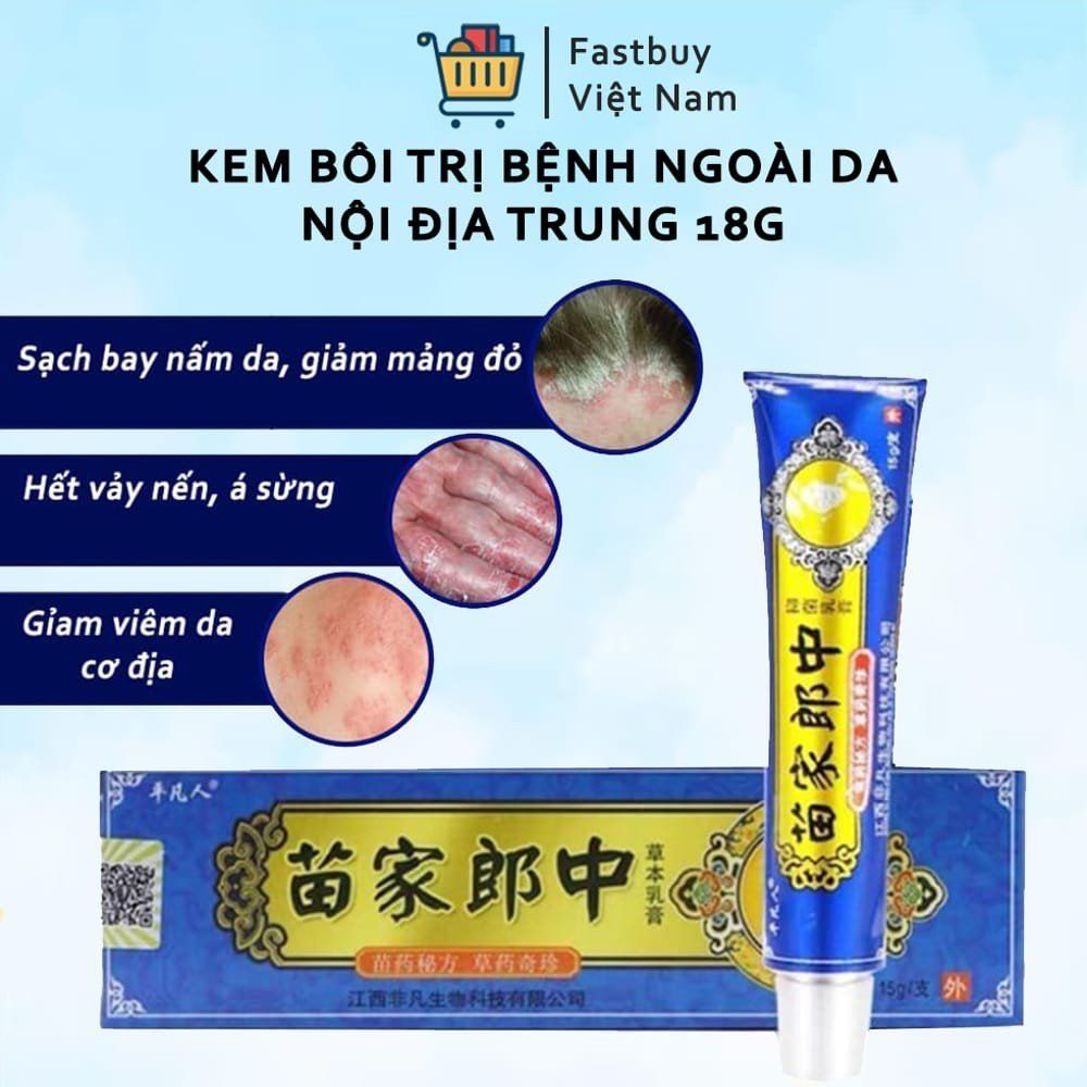 Kem bôi da nấm ngứa, vảy nến, chàm, tổ đỉa lang ben, nấm da đầu, viêm da cơ địa hiệu quả