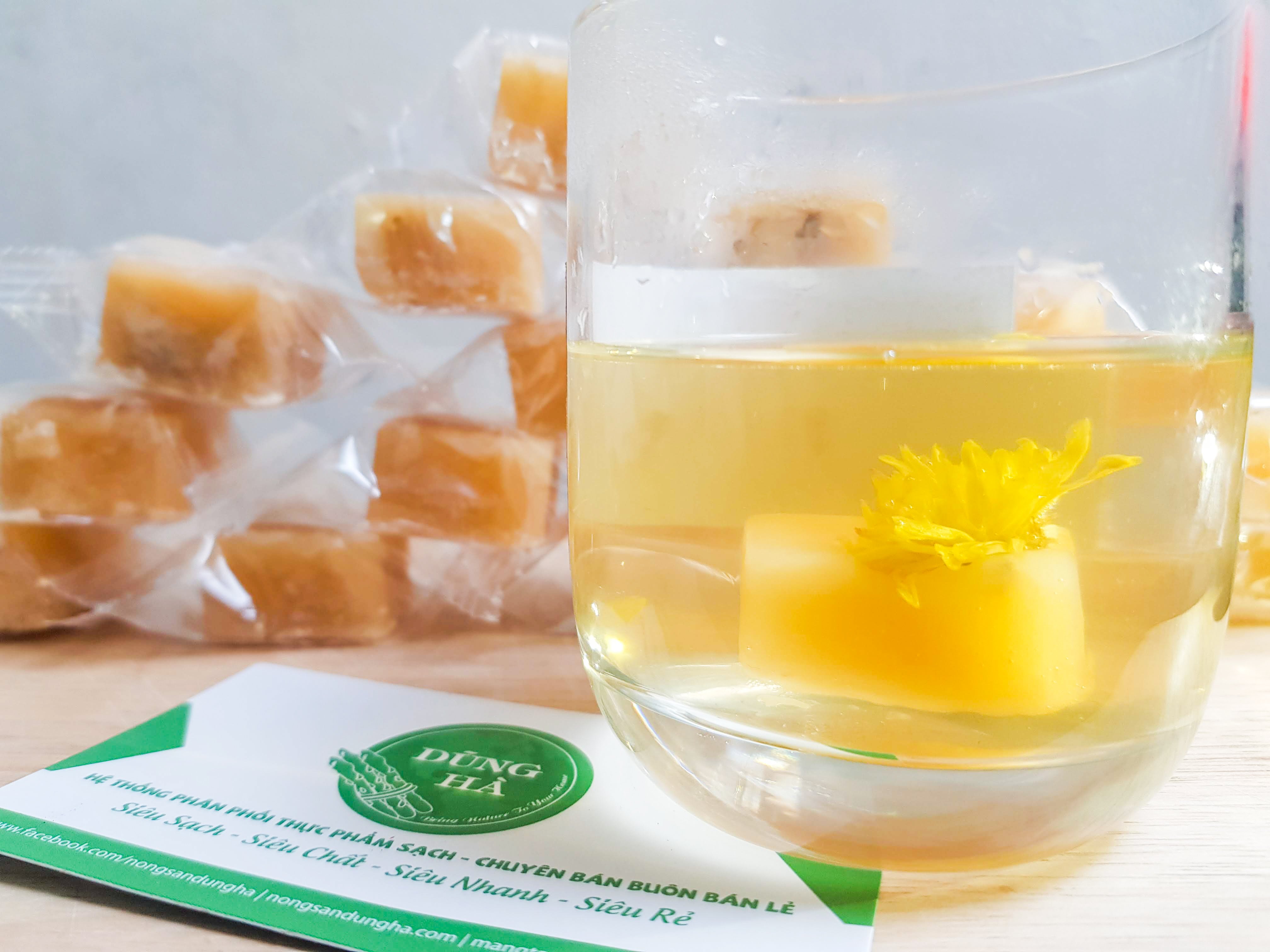 Trà hoa cúc đường phèn dạng viên 200g