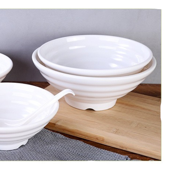 Tô Phở , Bát Mì Kiểu Nhật Màu Trắng Cao Cấp Size Lớn 20