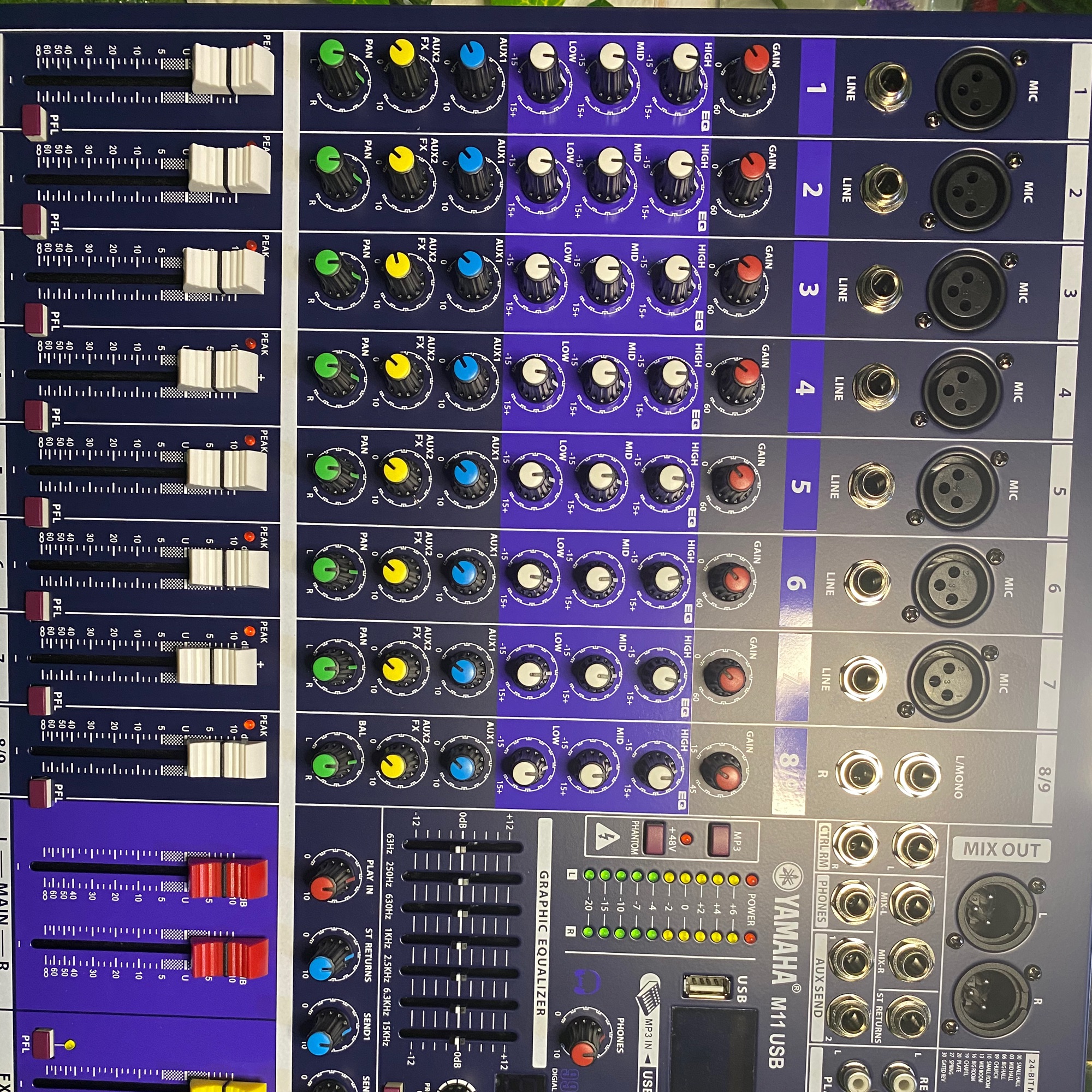 Mixer yamaha M11-99 hiệu ứng