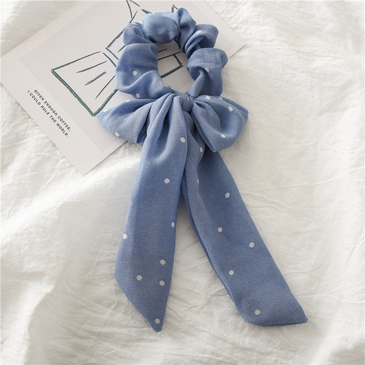 Dây cột tóc vải thắt nơ Scrunchies