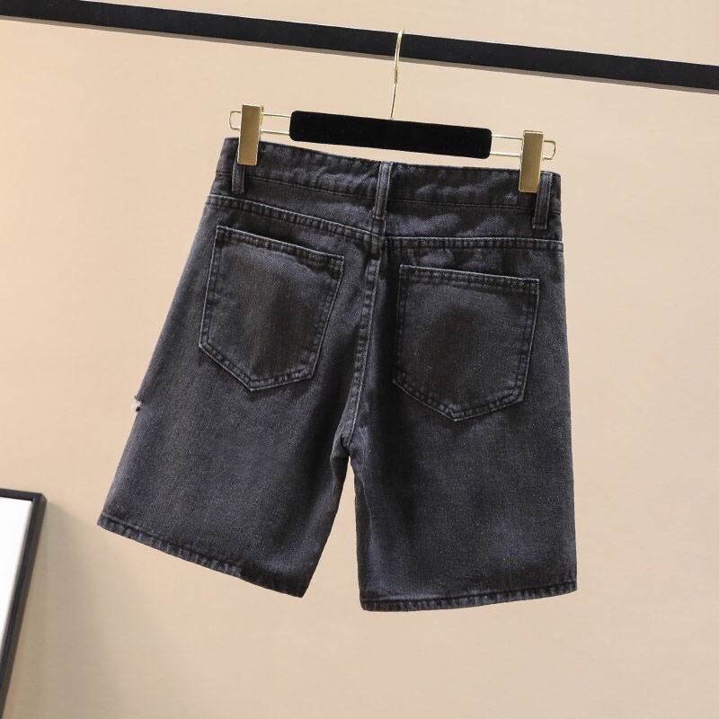QUẦN JEANS NGỐ LAI CUỐN RÁCH PT