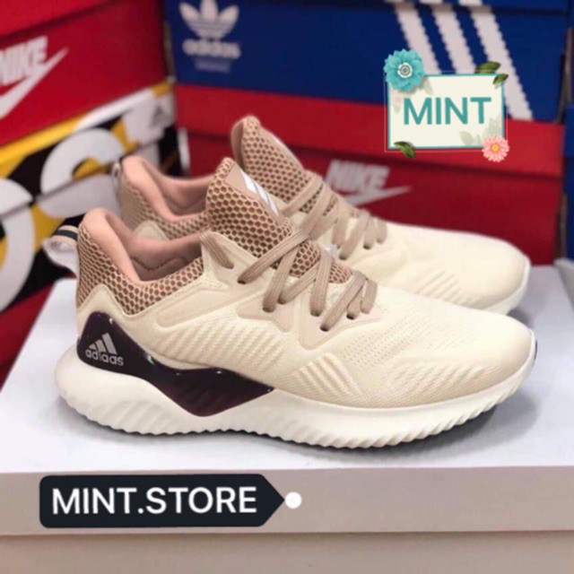 Giày Thể Thao Sneaker Alpha Bounce Kem Tím