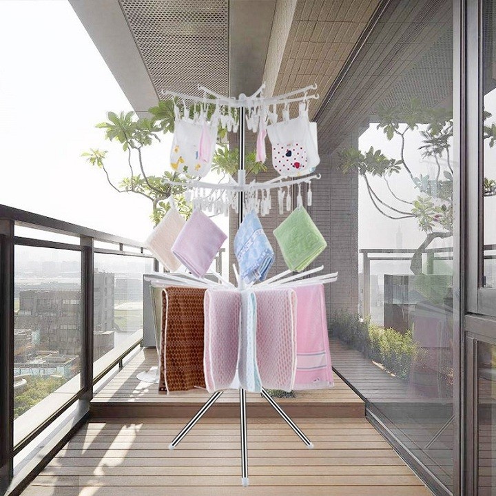 CÂY PHƠI ĐỒ INOX ĐA NĂNG DÁNG TRÒN cho trẻ sơ sinh