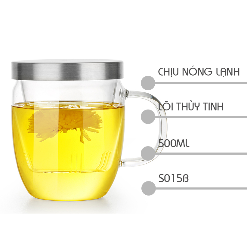 Ly lọc trà thủy tinh Samadoyo S011B 0.36L