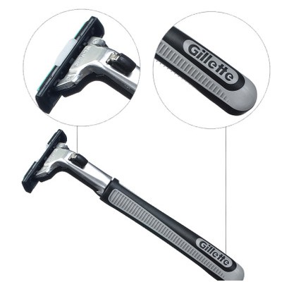 dao cạo râu Gillette lưỡi kép - [ Combo 1 Cán + 6 lưỡi kép ]