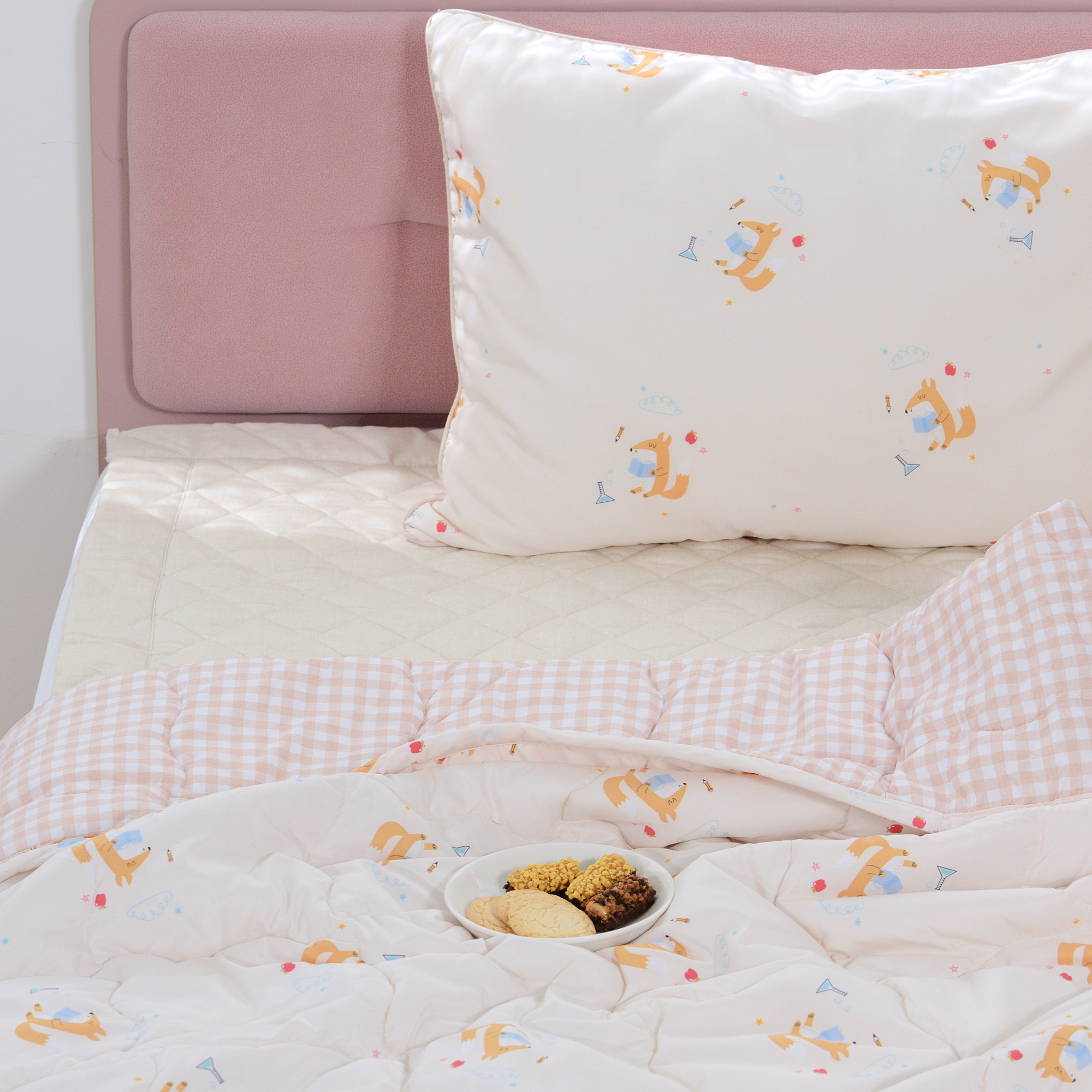 Arize quilted quilt polyester microfiber reading Fox blanket 1.5x2m
