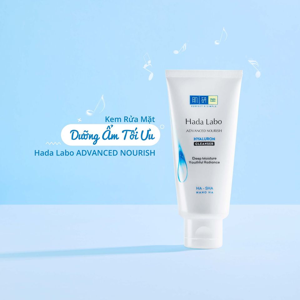 Kem Rửa Mặt Dưỡng Ẩm Tối Ưu Hada Labo Advanced Nourish Cleanser 20G