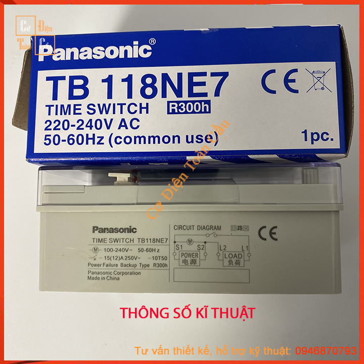 Rơ le (Relay) thời gian thực ( Timer ) Panasonic TB118N