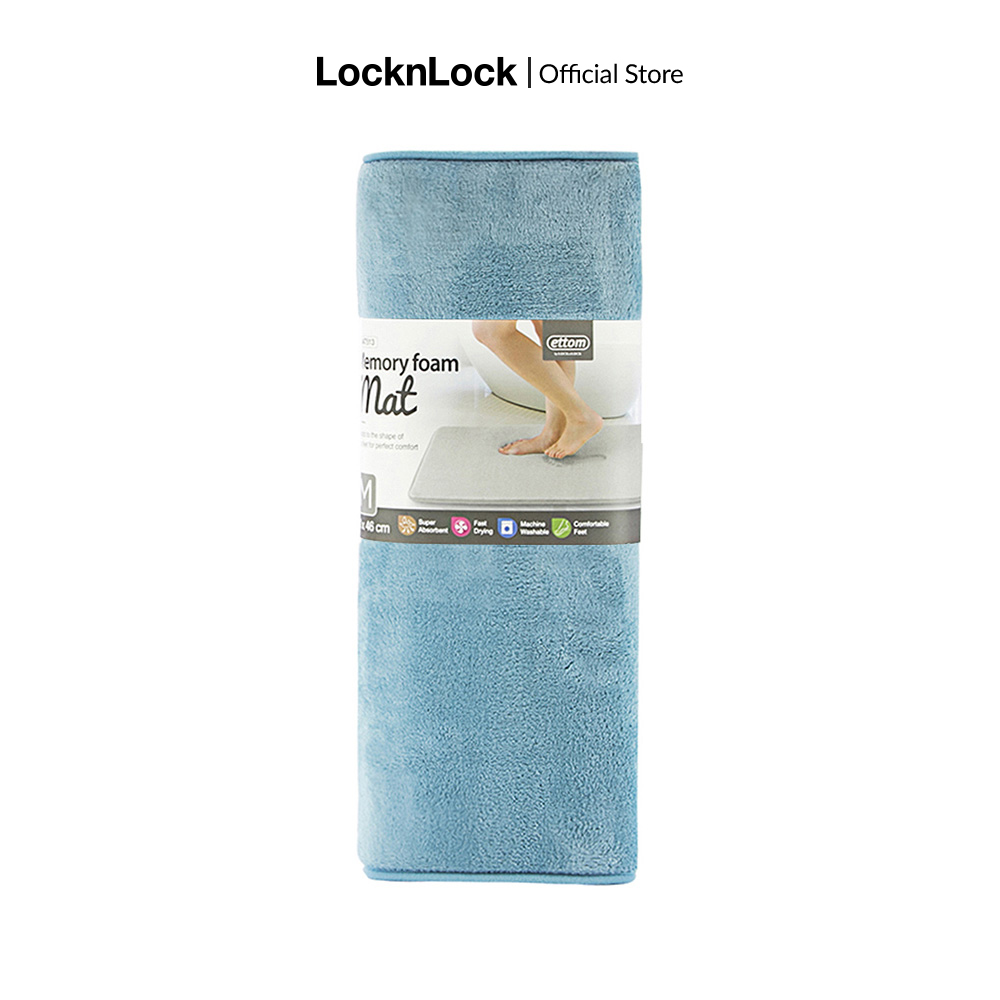 [VOUCHER LIVE 20%] Thảm chùi chân Memory Foam nhãn hiệu Lock&Lock kiểu Basic cỡ M 460x700x15mm - MAT513
