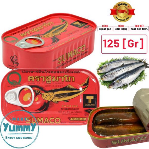 Cá mòi Sumaco sốt cà 125 gram - Cá Mòi Thái Lan Sumaco