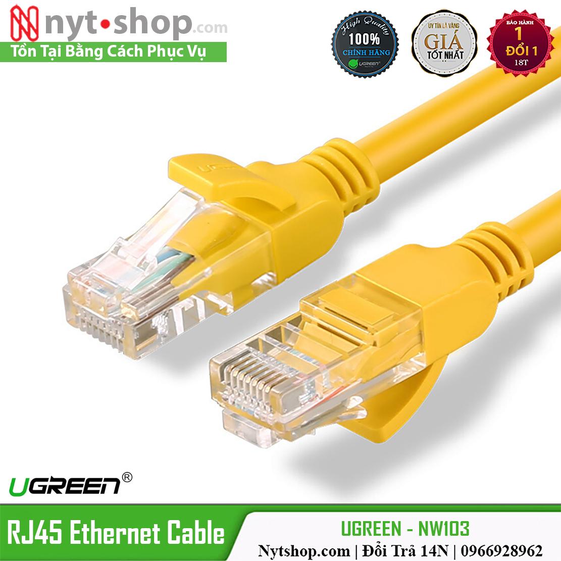 Cáp Mạng Đúc Sẵn Cat5e UTP 100Mbps cao cấp UGREEN NW103