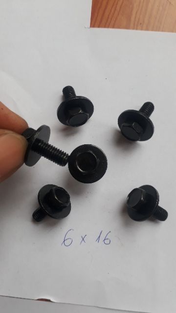 Ốc ren 6mm × 16mm giá cho 10 chiếc 1 túi