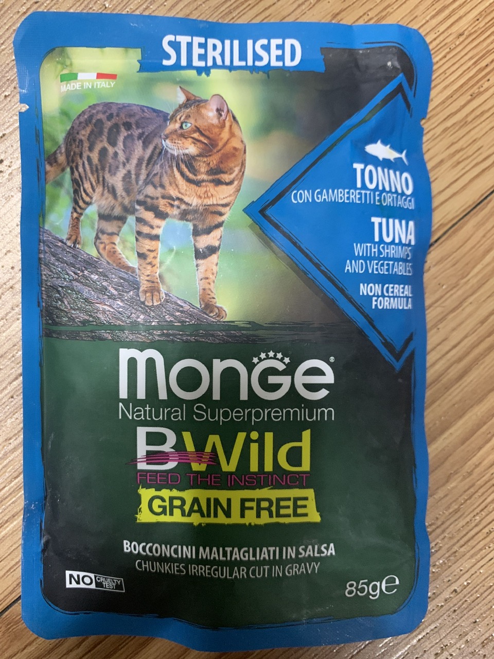 PATE MONGE(Grain free) THỨC ĂN CAO CẤP MÈO Gói 85g