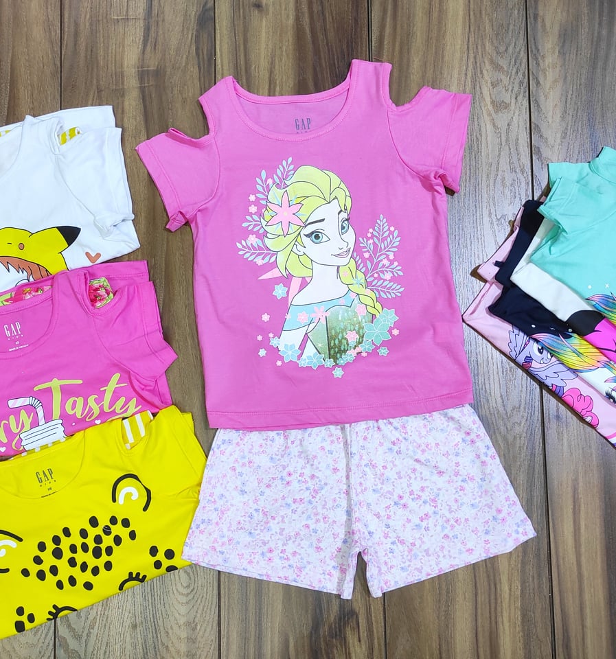 BỘ THUN XUẤT DƯ BÉ GÁI SIZE ĐẠI