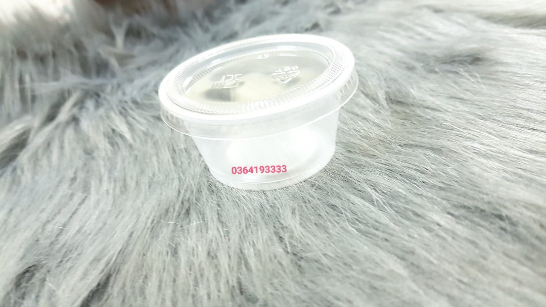 Combo 100 hũ nhựa đựng sốt, nước chấm 60ml