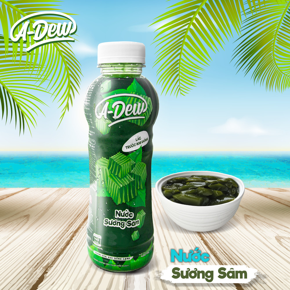 Nước Sương Sâm A-Dew Chai 450ml - Lốc 6 Chai