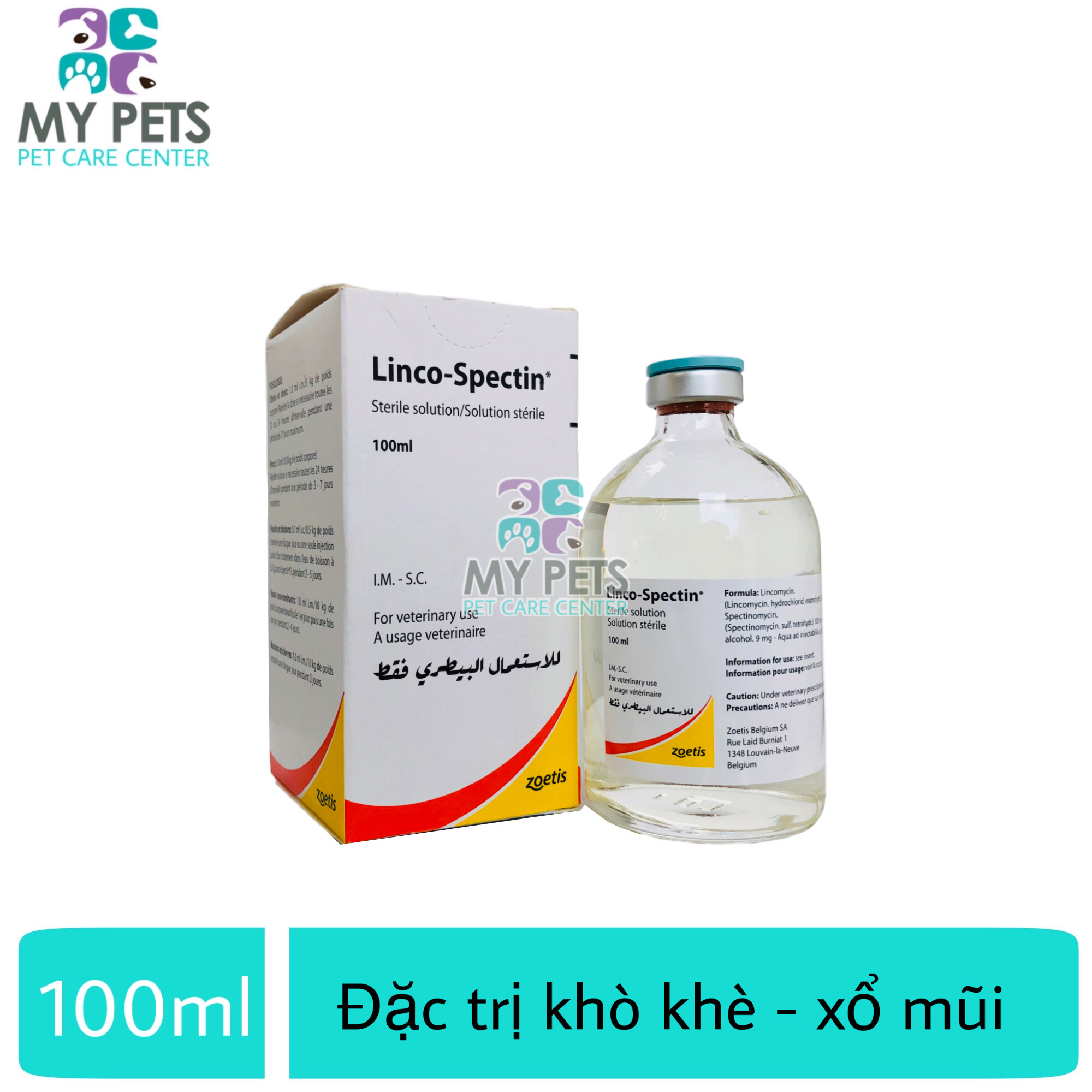 LINCO - SPECTIN  khò khè sưng mắt phù đầu viêm khớp viêm ruột tiêu chảy - lọ 100ml
