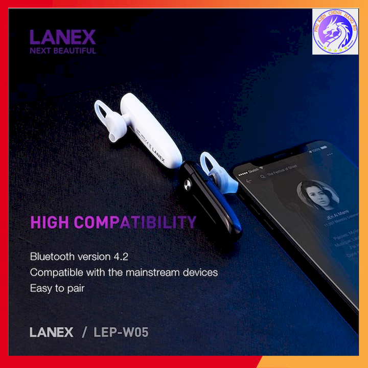 [HCM]TAI NGHE BLUETOOTH 1 BÊN V4.2 CÓ MIC LANEX LEP-W05