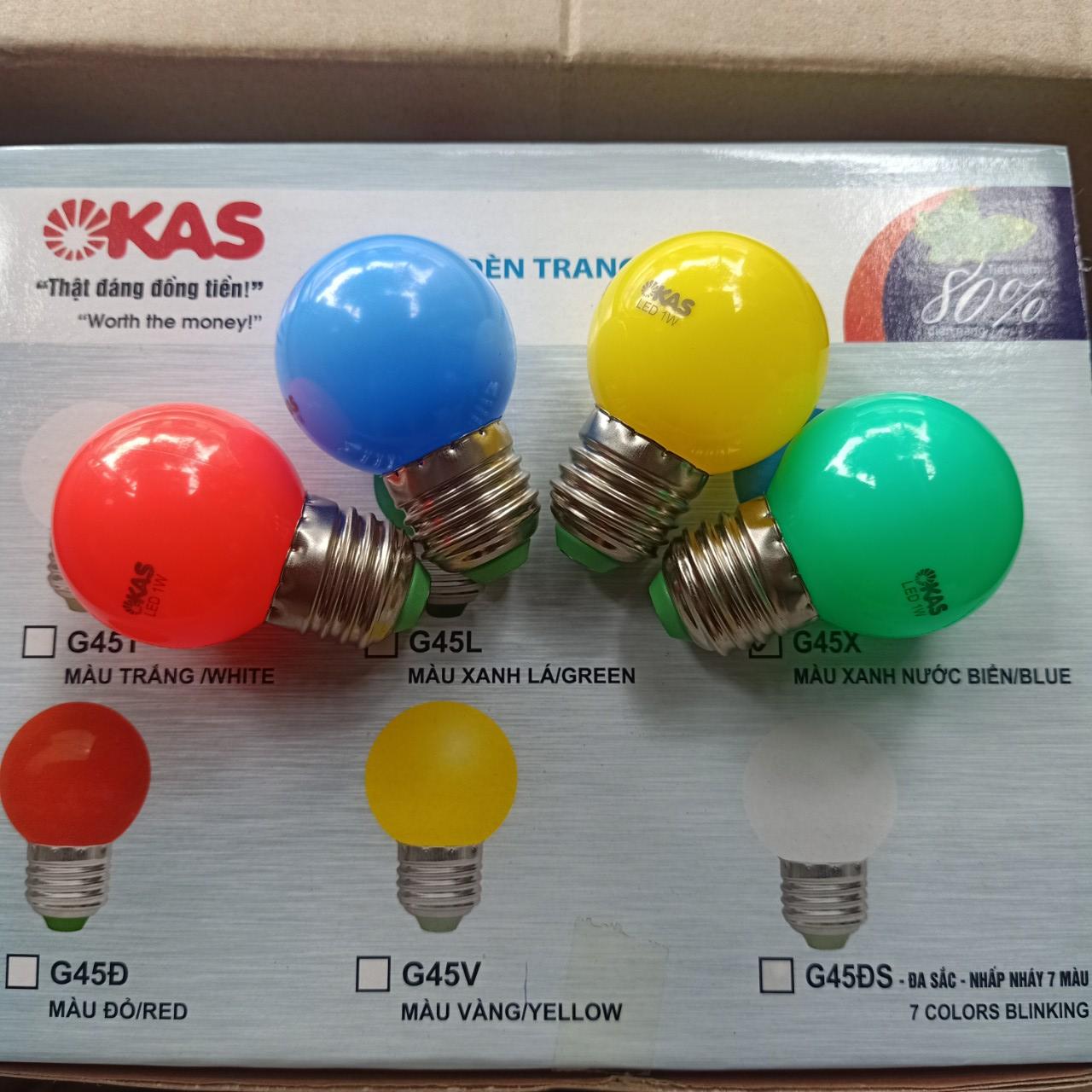 Bóng đèn led trang trí G45 1W OKAS