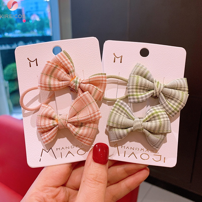 [HCM]Set 2 Kẹp Tóc Nơ Phong Cách Cổ Điển - kireicos