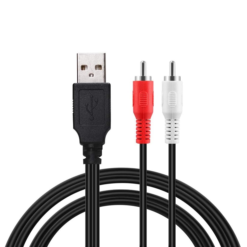 Cáp chuyển đổi cổng usb sang 2 cổng rca cho tv 1.5m
