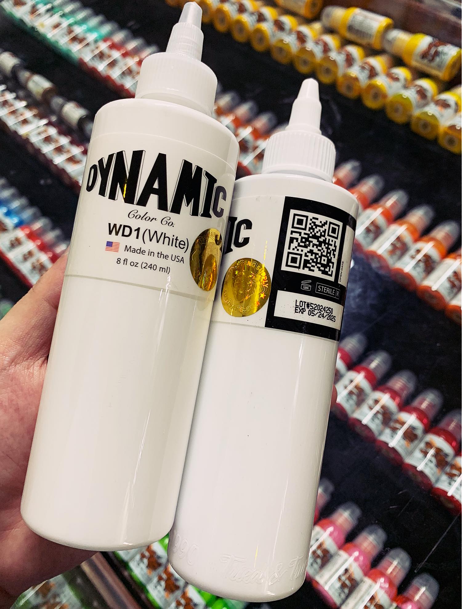 Mực trắng Dynamic WHITE - WD1 chai 8oz