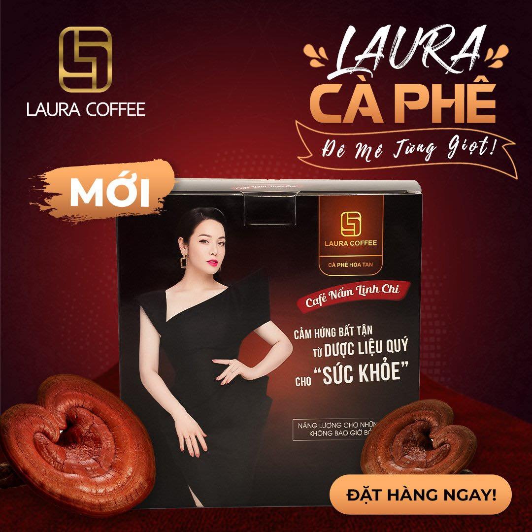 [Chính Hãng] Cà phê nấm linh chi Laura Sunshine (Hộp/10 gói)